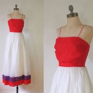 vintage party dress | vintage 1970s prom dress
